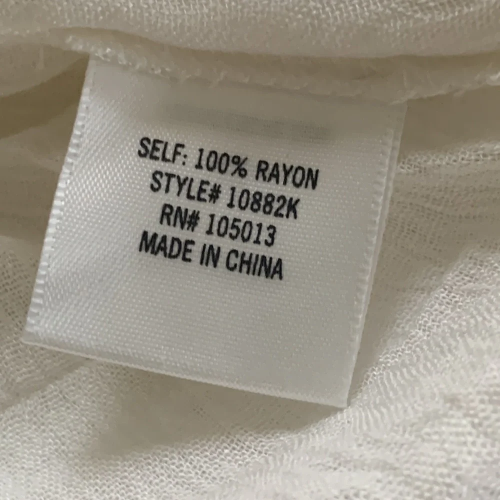 Francesca’s Collection White Cactus Swim Coverup